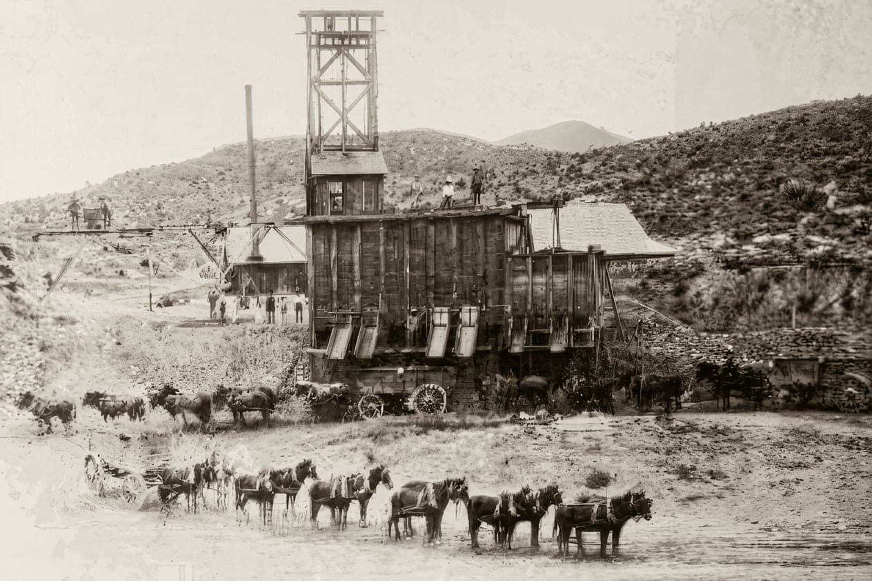 Panorama of the Shafter townsite