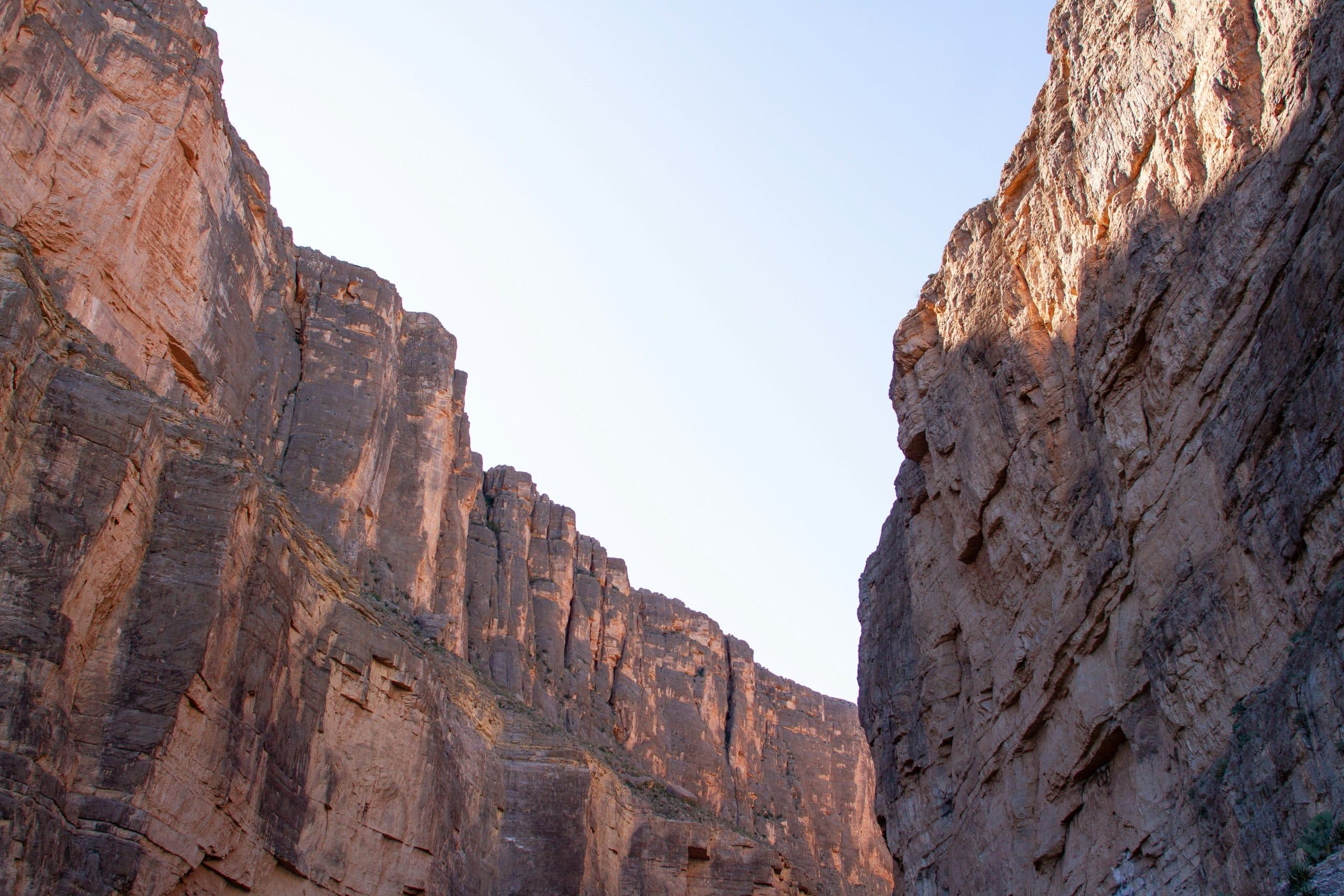 A narrow canyon in the Big Bend country
